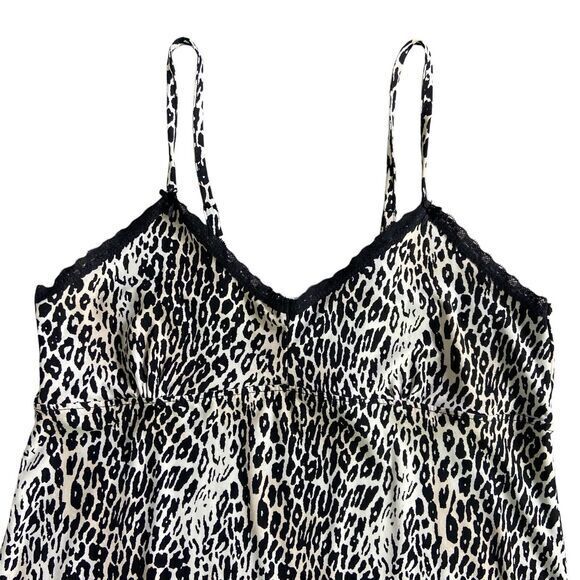 Rene Rofe Chemise‎ Teddy & Robe Cheetah Print Set Lingerie Women's Size Medium - Picture 9 of 12